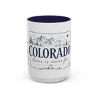 Colorado State Mug | Rocky Mountain Botanical Design | Moving Away Gift