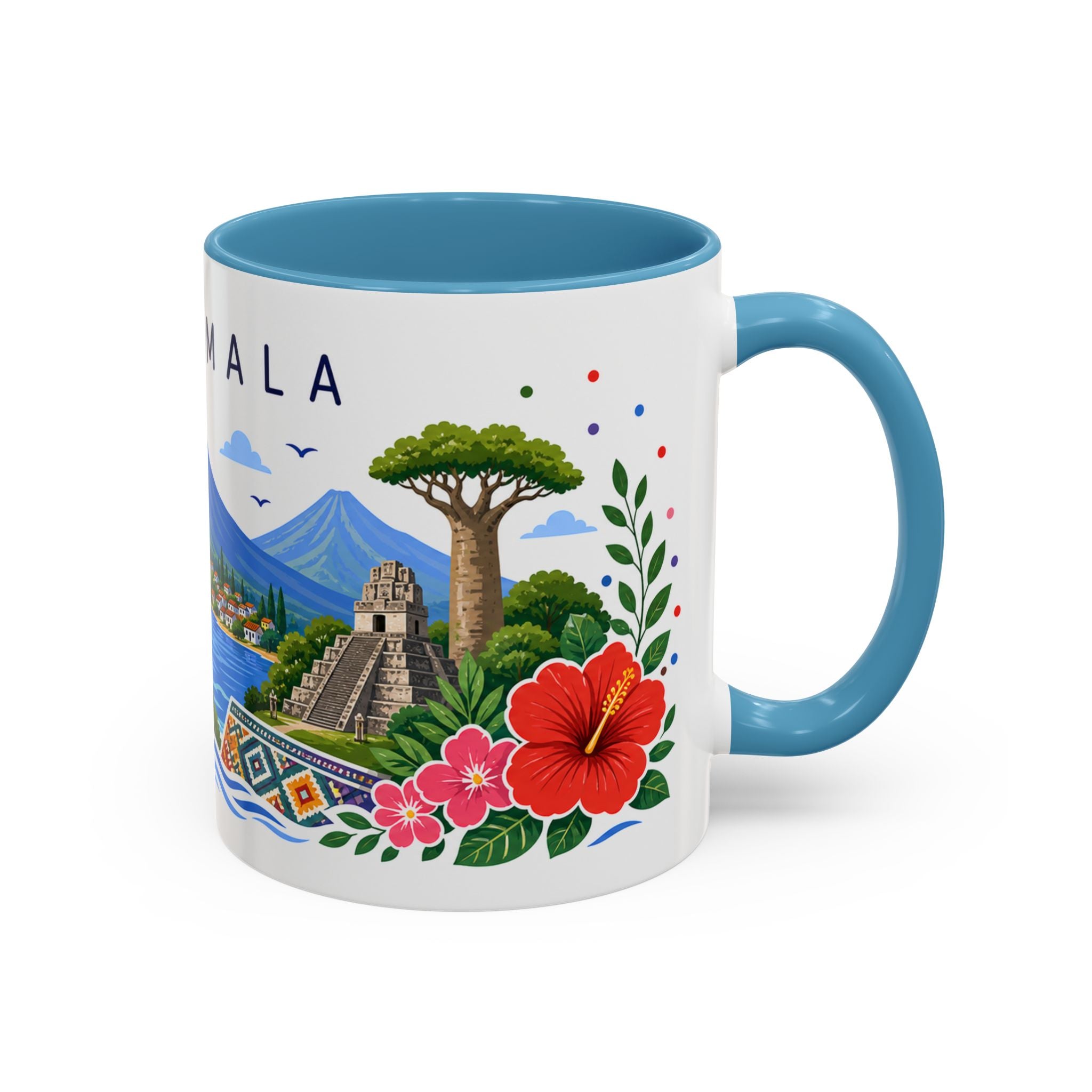 Guatemala Coffee Mug | Travel Souvenir Accent Mug | Place Gift Ceramic Cup 11oz 15oz
