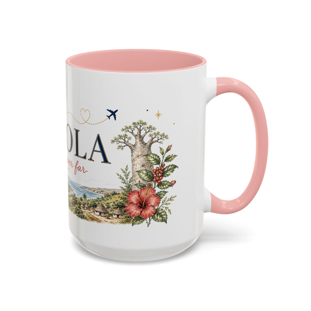 Angola Home Country Mug | Moving Away Gift | Long Distance Friendship | 11 oz 15 oz Accent Mug
