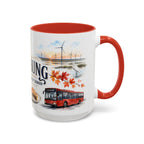 Taichung Coffee Mug | Taiwan Travel Souvenir | Vintage Illustrated City Gift | 11 oz 15 oz Accent Mug