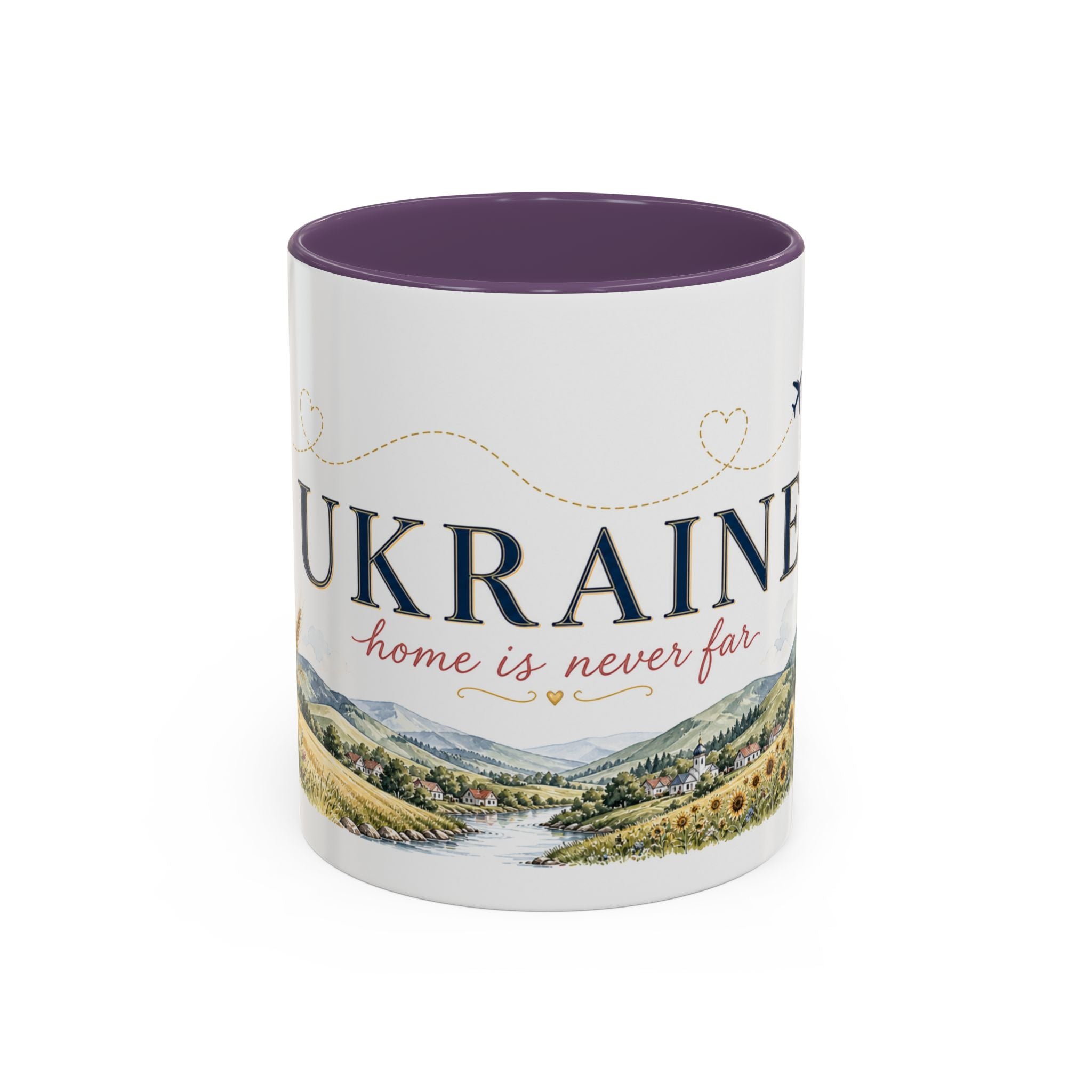 Ukraine Home Country Mug | Moving Away Gift | Long Distance Friendship | 11 oz 15 oz Accent Mug