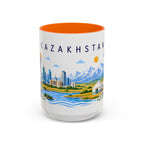 Kazakhstan Coffee Mug | Travel Souvenir Accent Mug | Place Gift Ceramic Cup 11oz 15oz