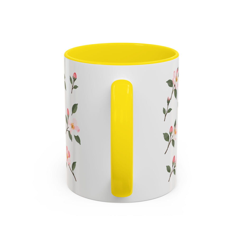Arkansas Apple Blossom Mug, State Flower Floral Coffee Cup, 11oz Botanical Gift