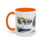 Minneapolis Illustrated Travel Mug | City Souvenir Accent Coffee Mug | 11oz 15oz Ceramic Cup