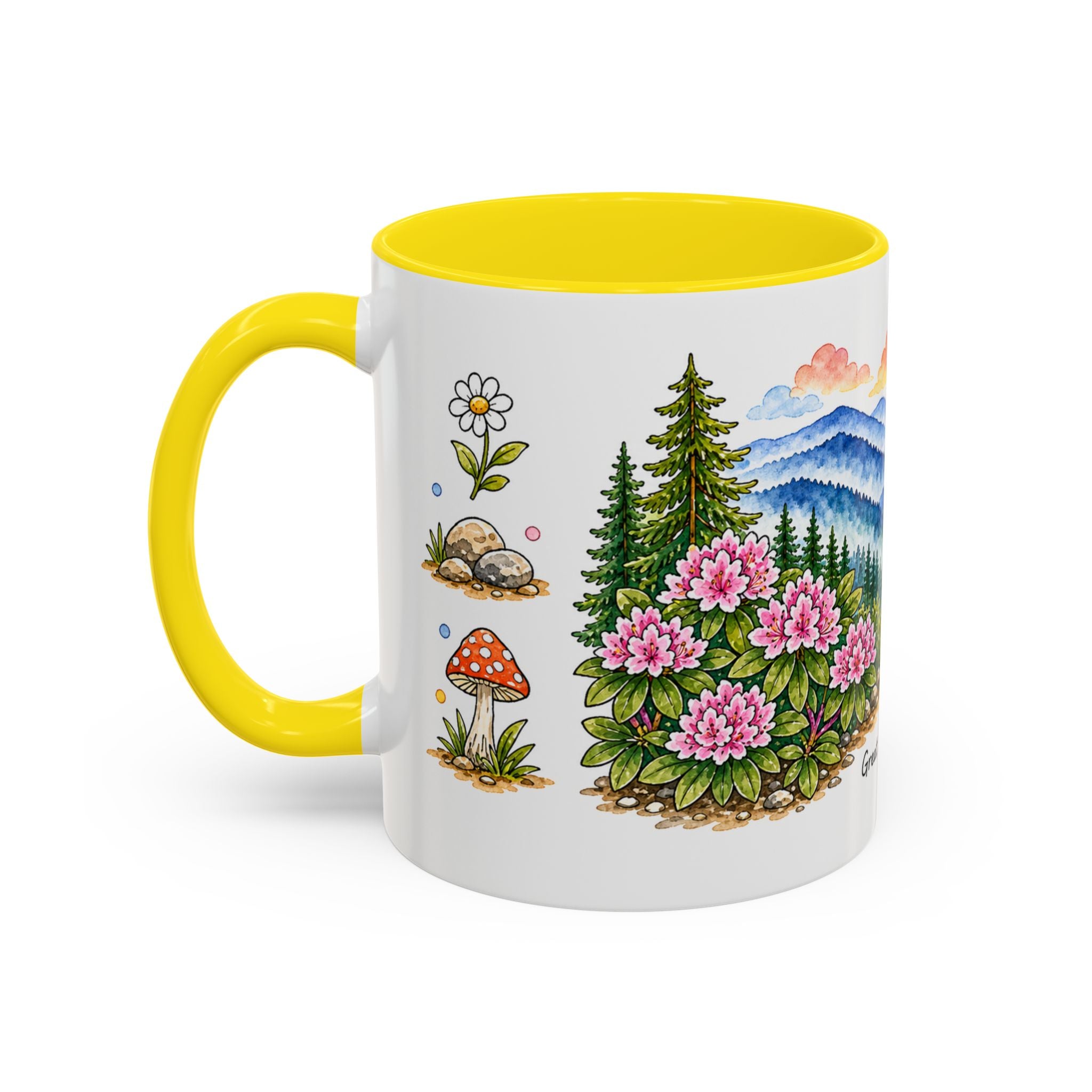 Great Smoky Mountains National Park Mug | US Travel Souvenir Accent Coffee Mug | 11oz 15oz Ceramic Cup