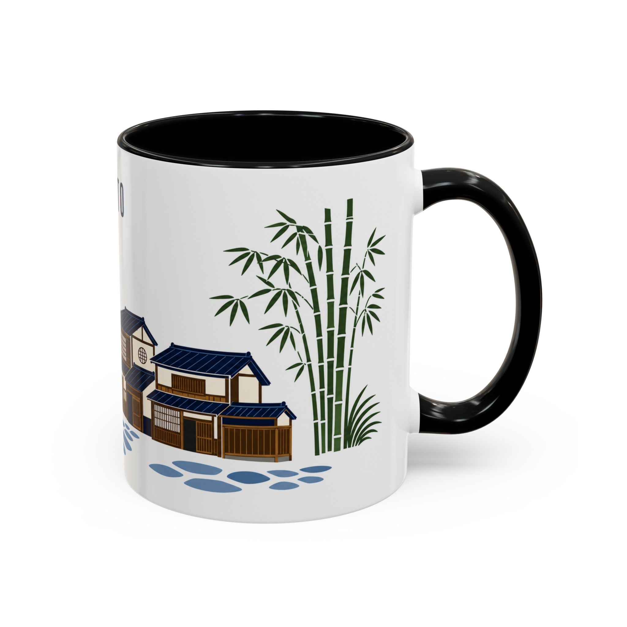 Kyoto Coffee Mug | Japan Travel Souvenir | Porcelain Decal City Gift | 11oz 15oz Accent Mug