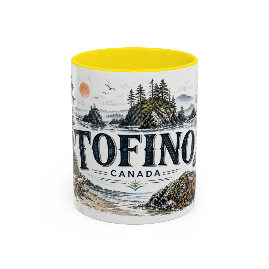 Tofino Mug, Canada Travel Souvenir, Bucket List Gift, Accent Ceramic Coffee Mug 11oz 15oz