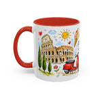 Rome Travel Mug | European City Souvenir Accent Coffee Mug | 11oz 15oz Ceramic Cup