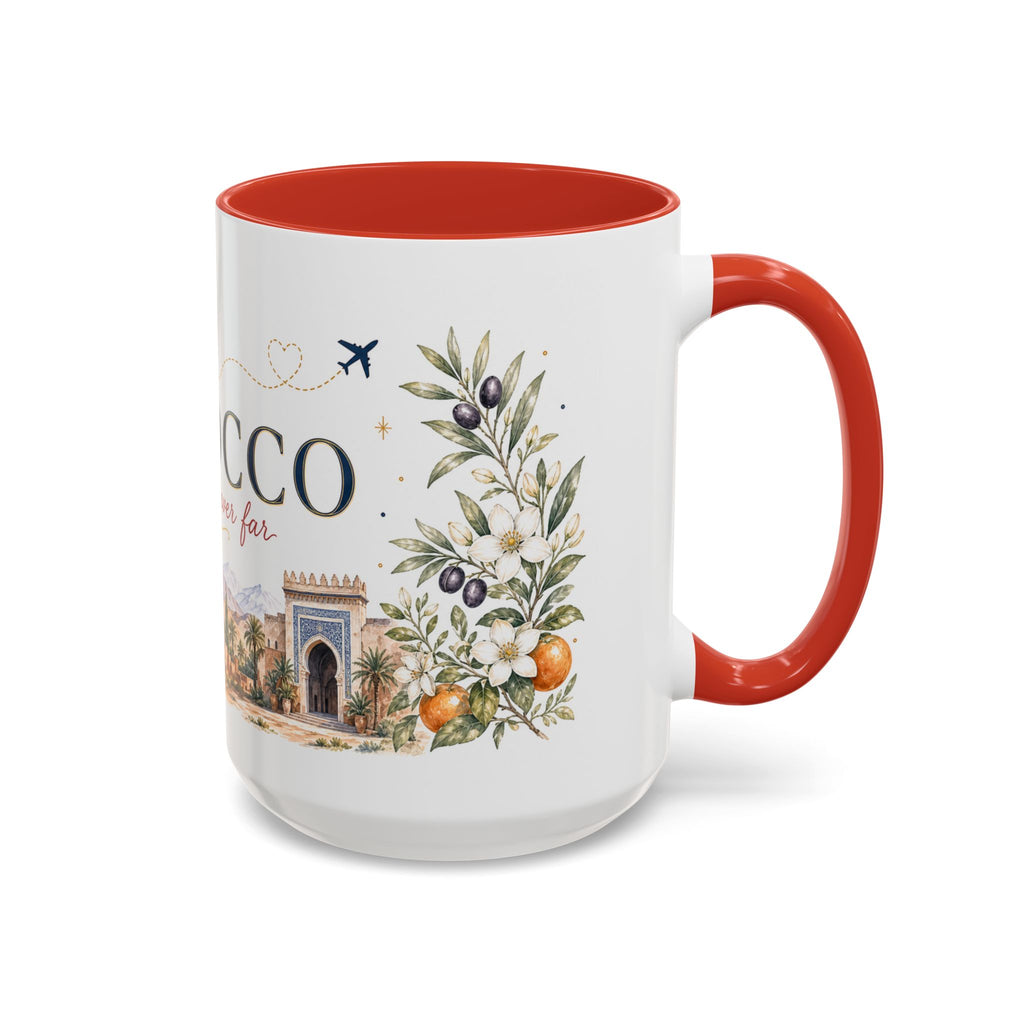 Morocco Home Country Mug | Moving Away Gift | Long Distance Friendship | 11 oz 15 oz Accent Mug