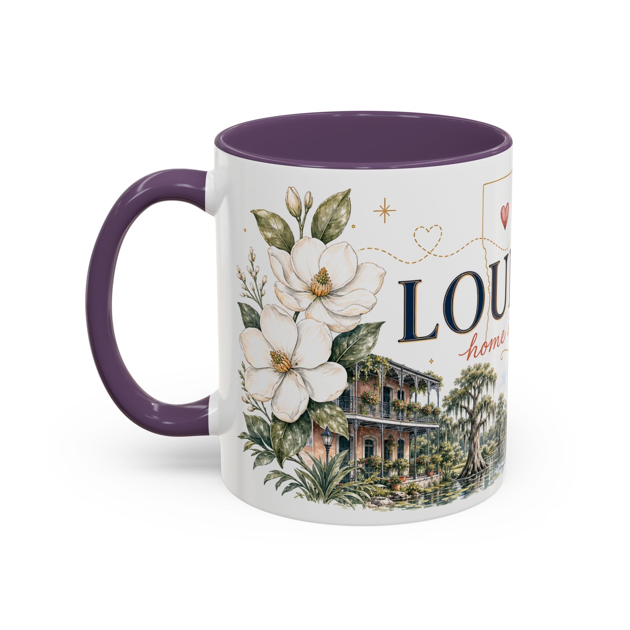 Louisiana Home State Mug | Moving Away Gift | Long Distance Friendship Coffee Cup | 11oz 15oz Accent Mug