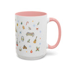 Barcelona Christmas Mug | Watercolor City Souvenir, Ceramic Coffee Cup (11oz/15oz)