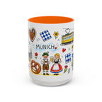 Munich Travel Mug | European City Souvenir Accent Coffee Mug | 11oz 15oz Ceramic Cup