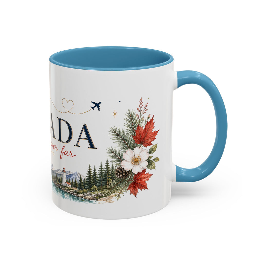 Canada Home Country Mug | Moving Away Gift | Long Distance Friendship | 11 oz 15 oz Accent Mug