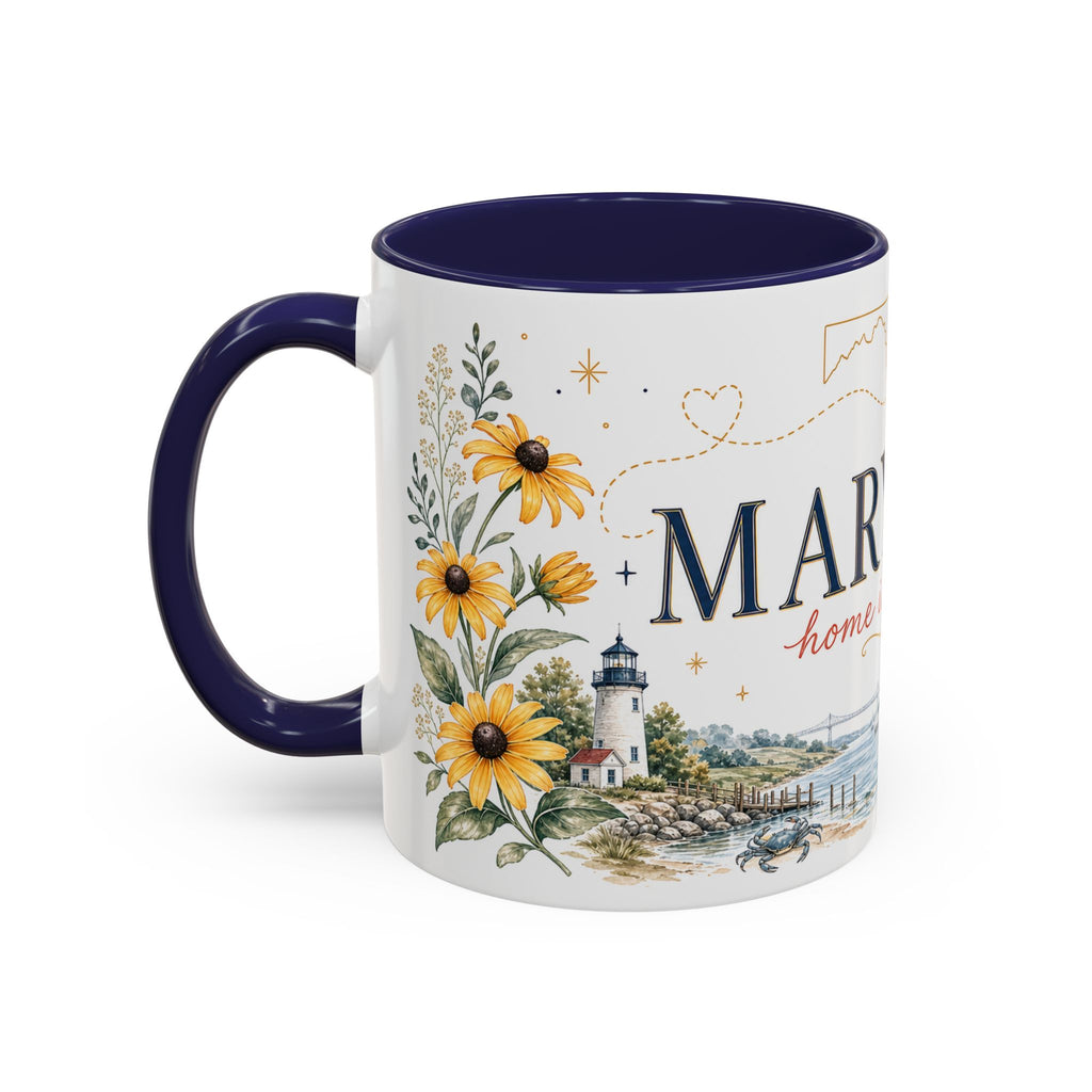Maryland State Map Mug | Homesick Gift, Long Distance Friendship Coffee Cup (11oz 15oz)