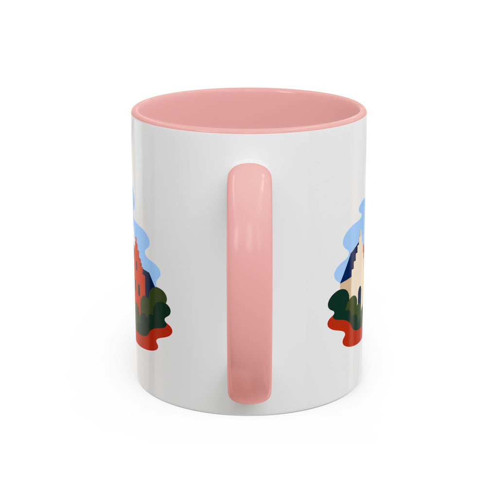 Bruges Coffee Mug | Travel Destination Souvenir Gift | Accent Color Ceramic 11oz 15oz