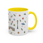 Amsterdam Christmas Watercolor Mug | Festive City Souvenir Coffee Cup