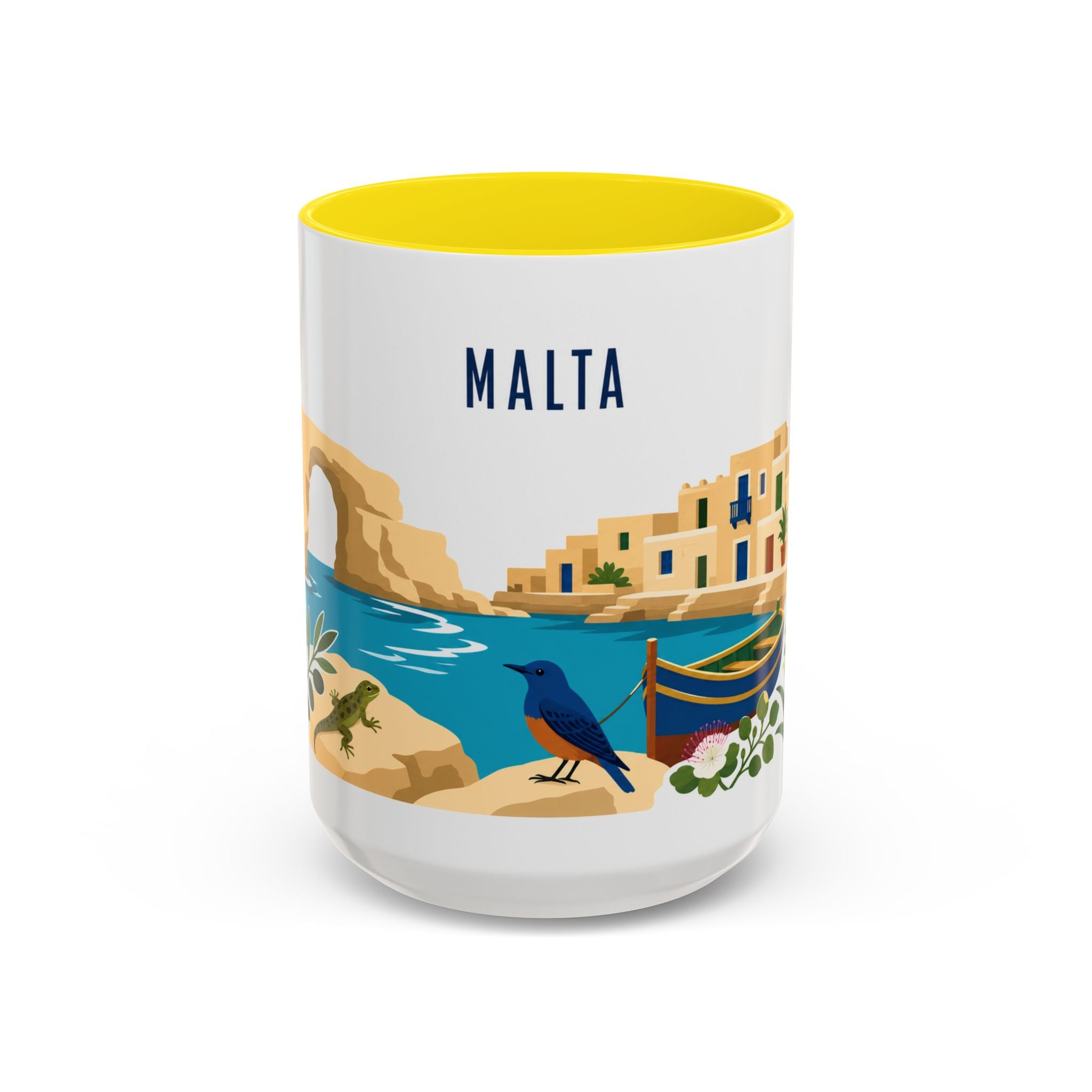 Malta Coffee Mug | Travel Souvenir Accent Mug | Country Gift Ceramic Cup 11oz 15oz