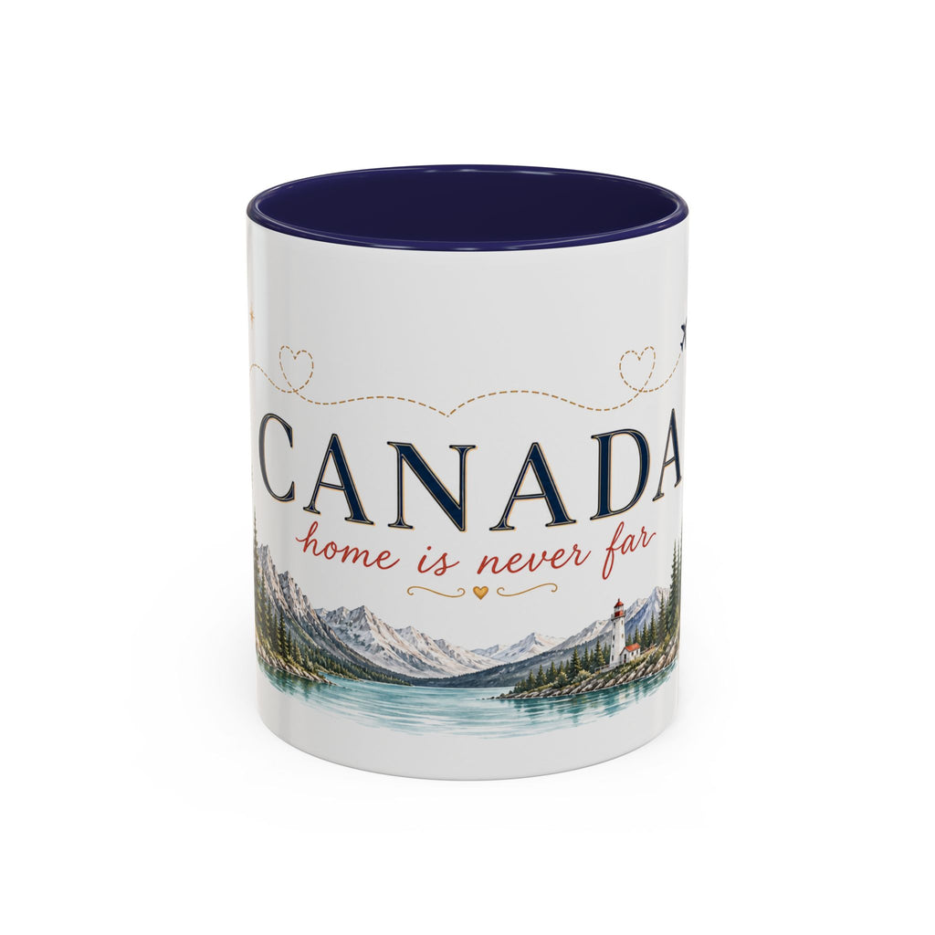 Canada Home Country Mug | Moving Away Gift | Long Distance Friendship | 11 oz 15 oz Accent Mug