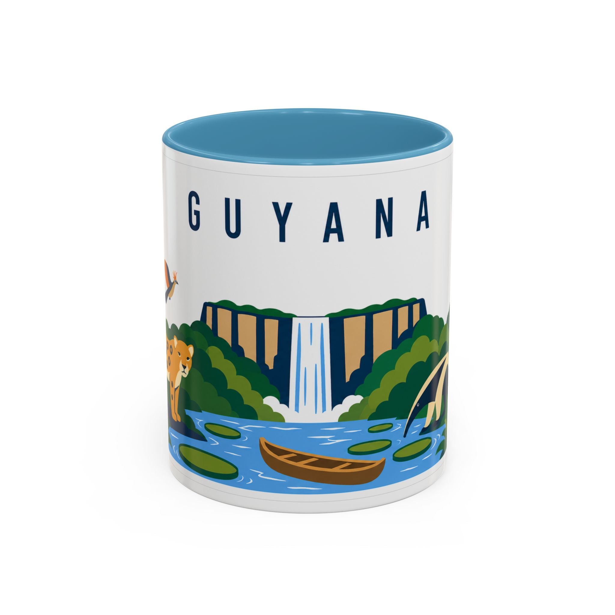 Guyana Coffee Mug | Travel Souvenir Accent Mug | Country Gift Ceramic Cup 11oz 15oz