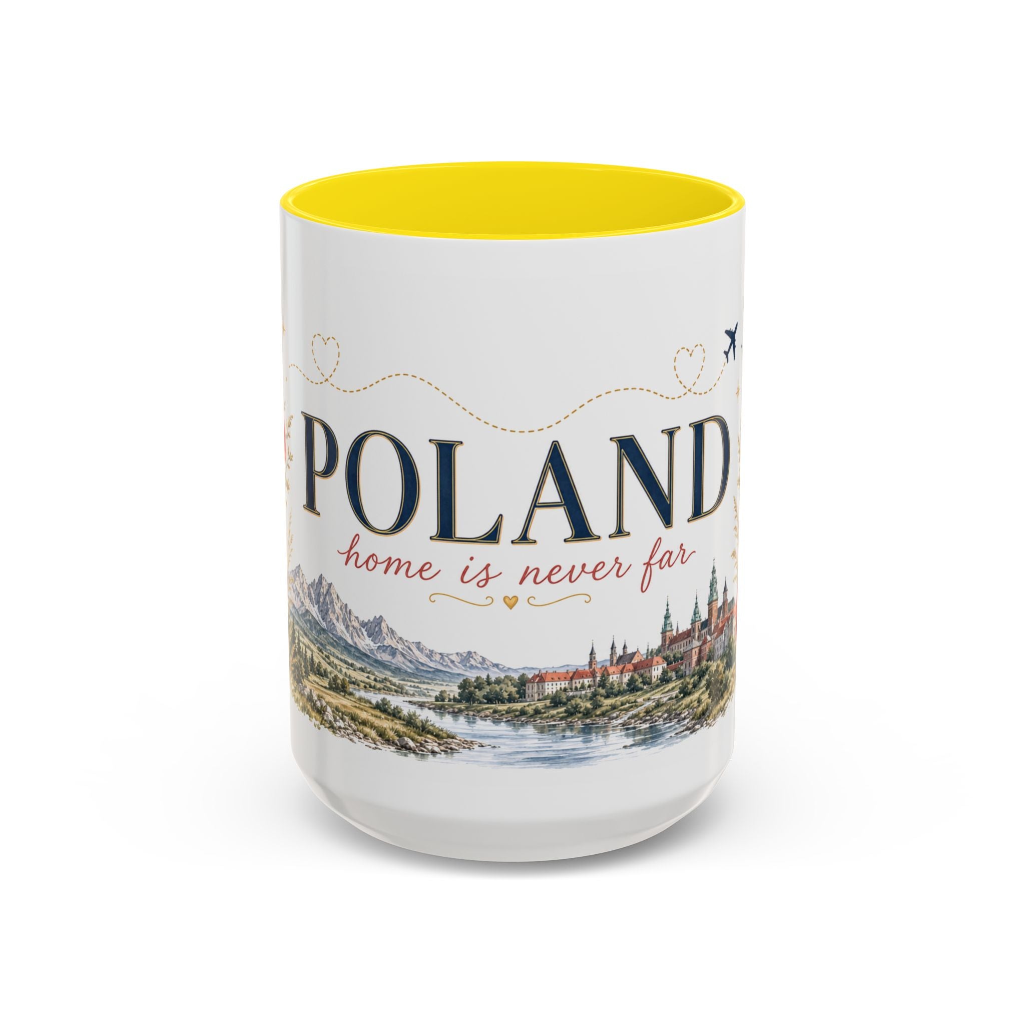 Poland Home Country Mug | Moving Away Gift | Long Distance Friendship | 11 oz 15 oz Accent Mug