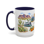 Mesa Illustrated Travel Mug | City Souvenir Accent Coffee Mug | 11oz 15oz Ceramic Cup
