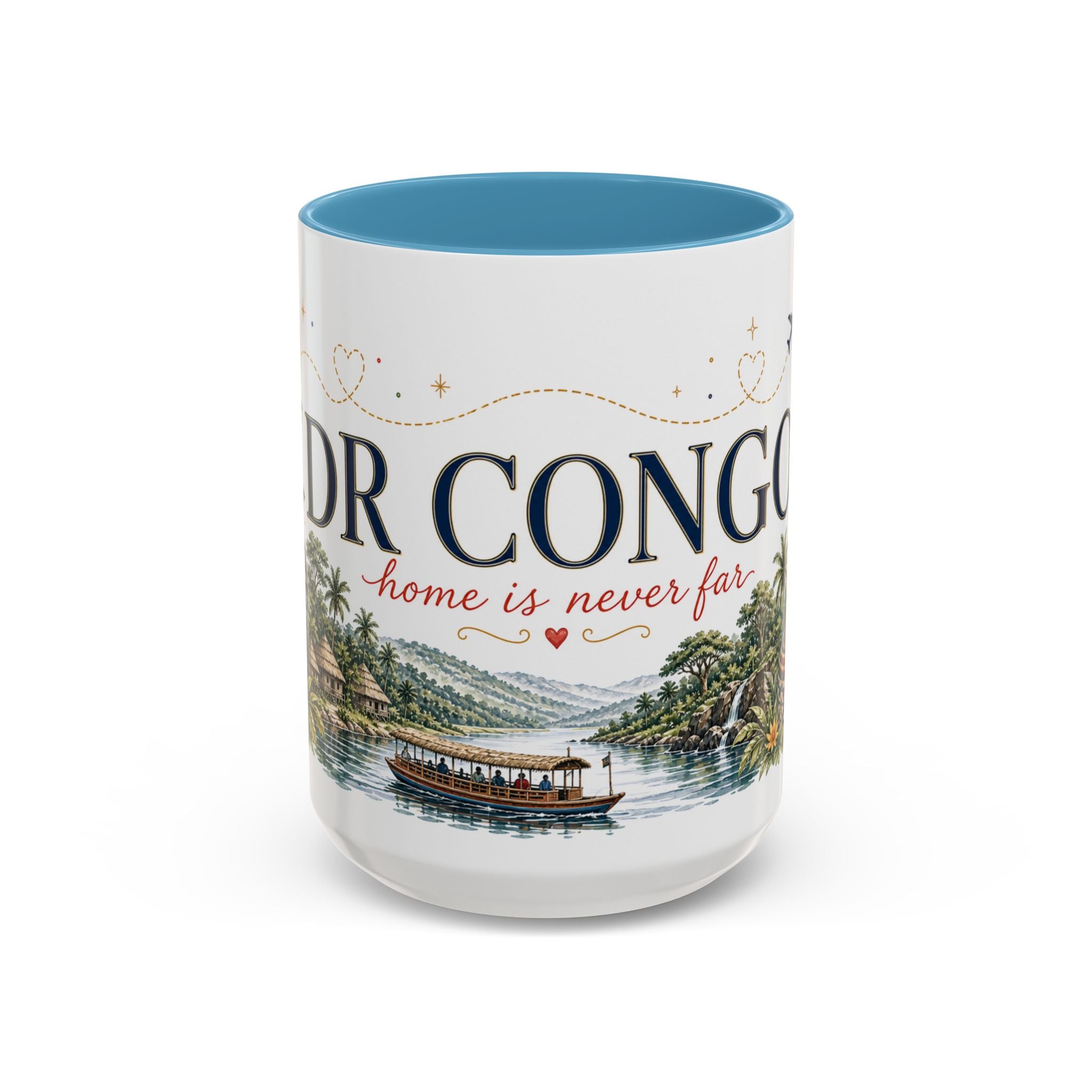 DR Congo Home Country Mug | Moving Away Gift | Long Distance Friendship | 11 oz 15 oz Accent Mug
