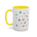Angkor Christmas Mug | Watercolor Travel Souvenir | Holiday Gift | Accent Ceramic Coffee Cup 11oz 15oz