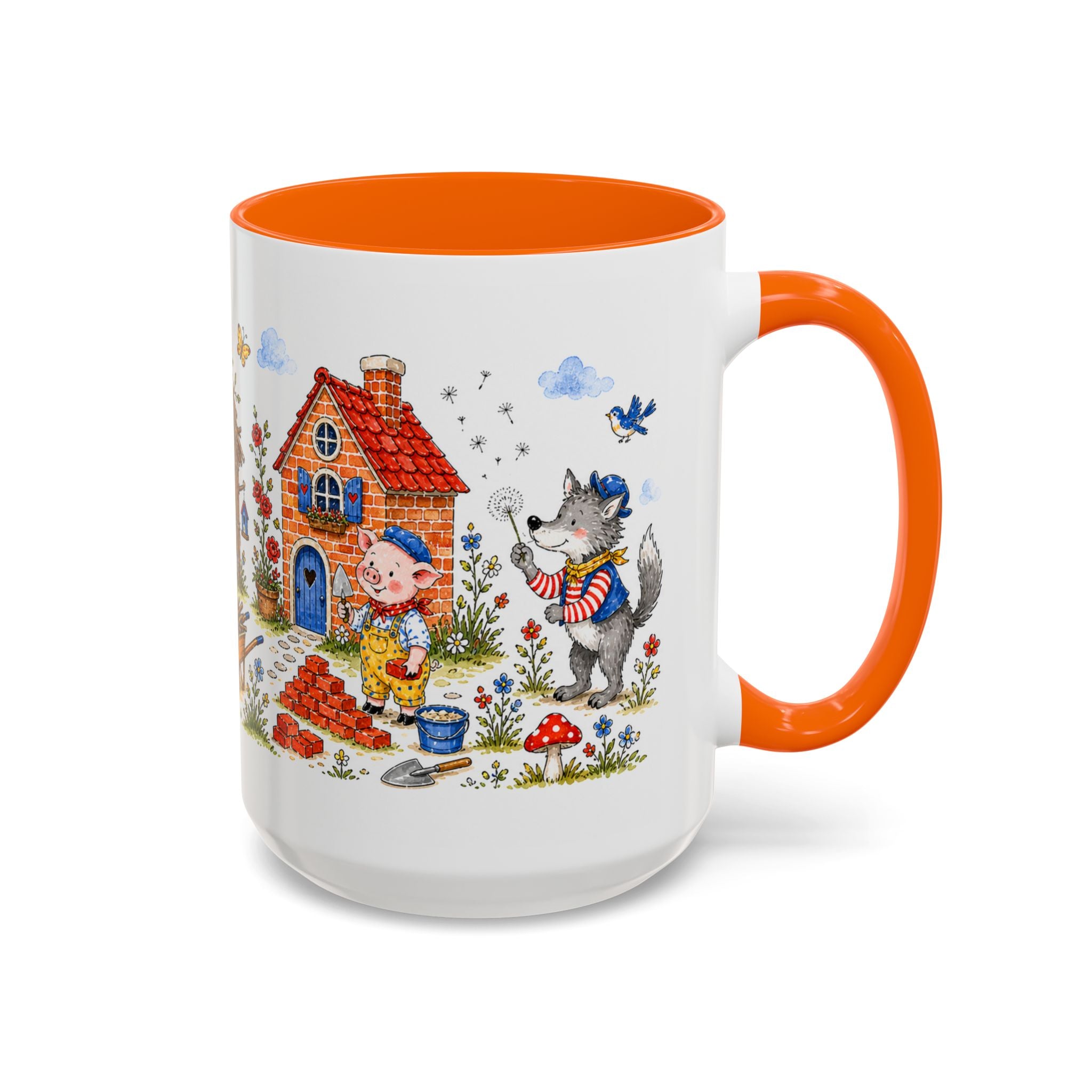 Three Little Pigs Mug | Storybook Fairy Tale Accent Coffee Mug | EveryLegend