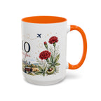 Ohio State Map Mug | Botanical Travel Sketch, Homesick Gift, Long Distance Friendship
