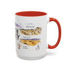 Death Valley National Park Coffee Mug | California Desert Hiking Camping Gift | Accent Color Ceramic 11oz 15oz