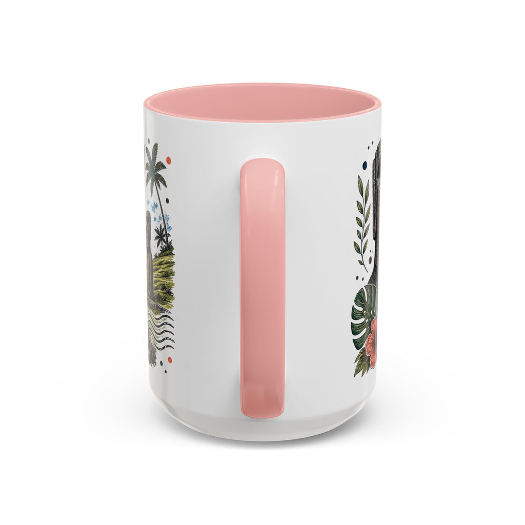 Easter Island Coffee Mug | Travel Destination Souvenir Gift | Accent Color Ceramic 11oz 15oz