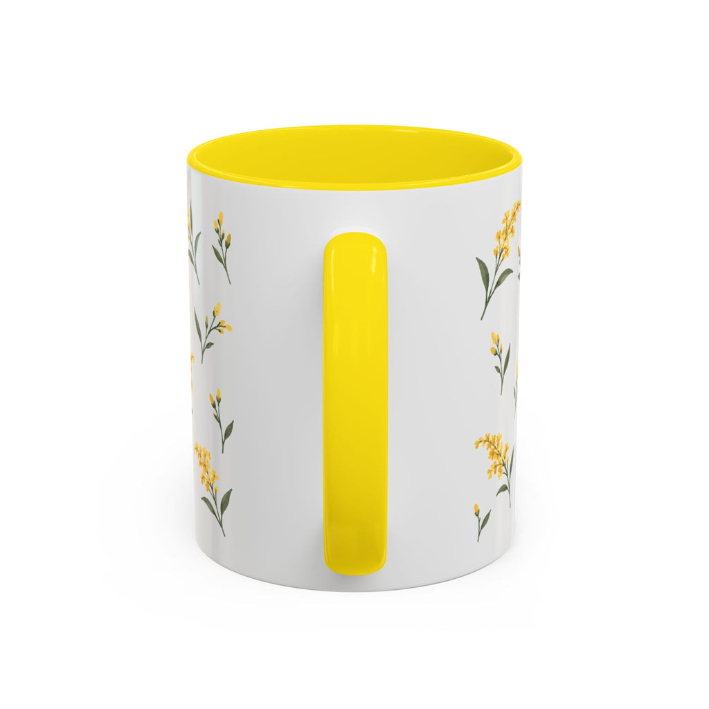 Kentucky Goldenrod Mug, State Flower Floral Coffee Cup, 11oz Botanical Gift