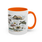 American Samoa National Park Coffee Mug | Pacific Island Rainforest Reef Gift | Accent Color Ceramic 11oz 15oz