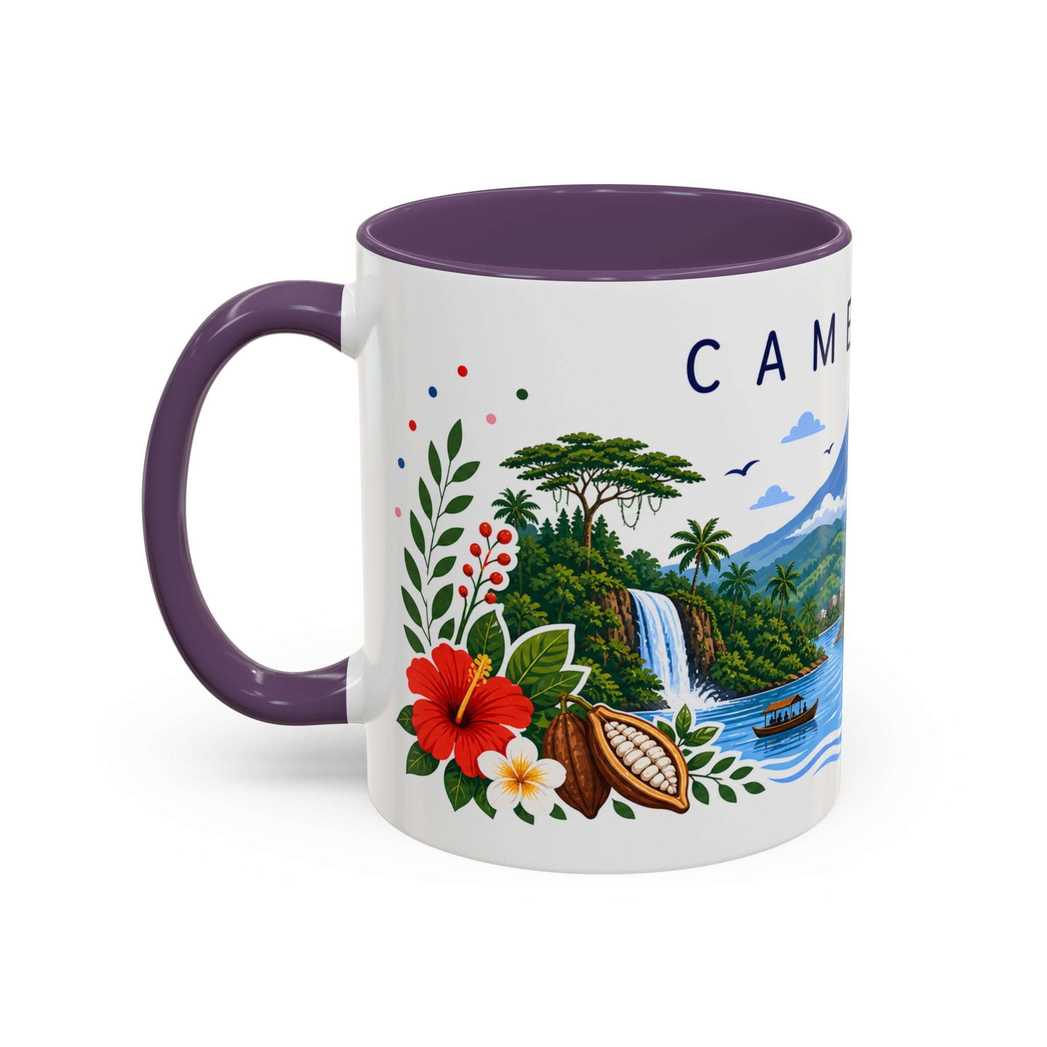 Cameroon Coffee Mug | Travel Souvenir Accent Mug | Place Gift Ceramic Cup 11oz 15oz