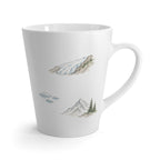 Kenai Fjords National Park Latte Mug | Pastel Watercolor Nature Coffee Cup | 12 oz Travel Souvenir Gift
