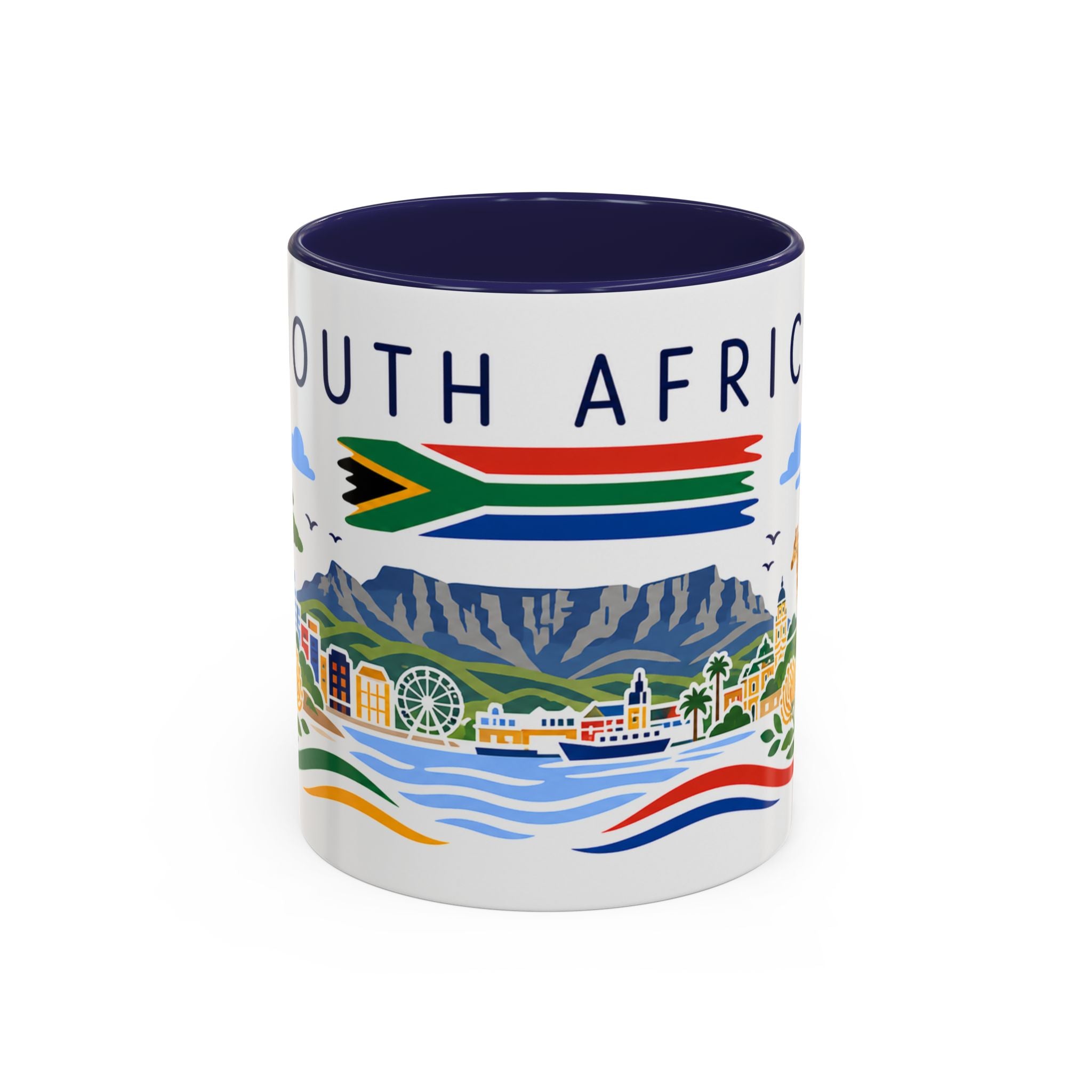 South Africa Coffee Mug | Travel Souvenir Accent Mug | Country Gift Ceramic Cup 11oz 15oz