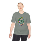 Australia Fan T-Shirt, Aussie Boomerang Design, Moisture Wicking Sport Tee