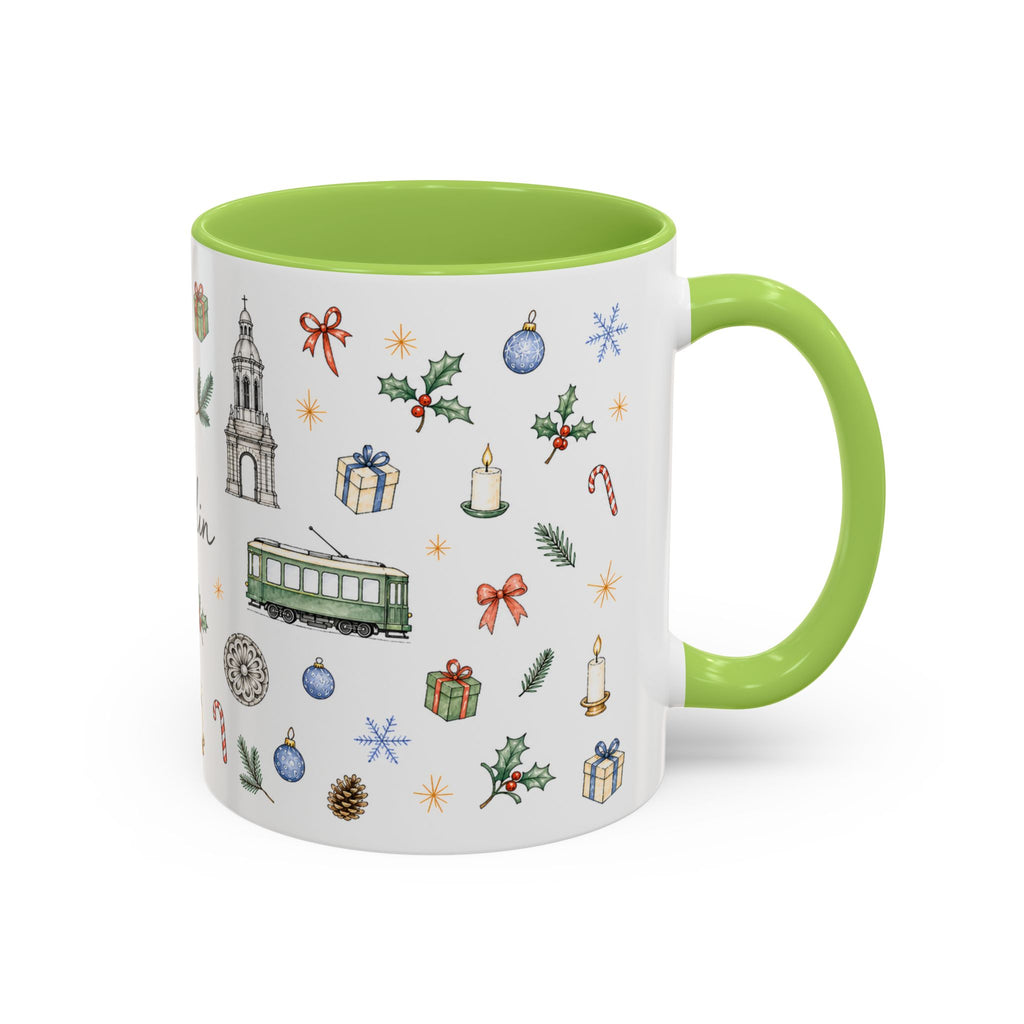 Dublin Christmas Mug | Watercolor City Souvenir, Holiday Travel Gift (11oz/15oz)