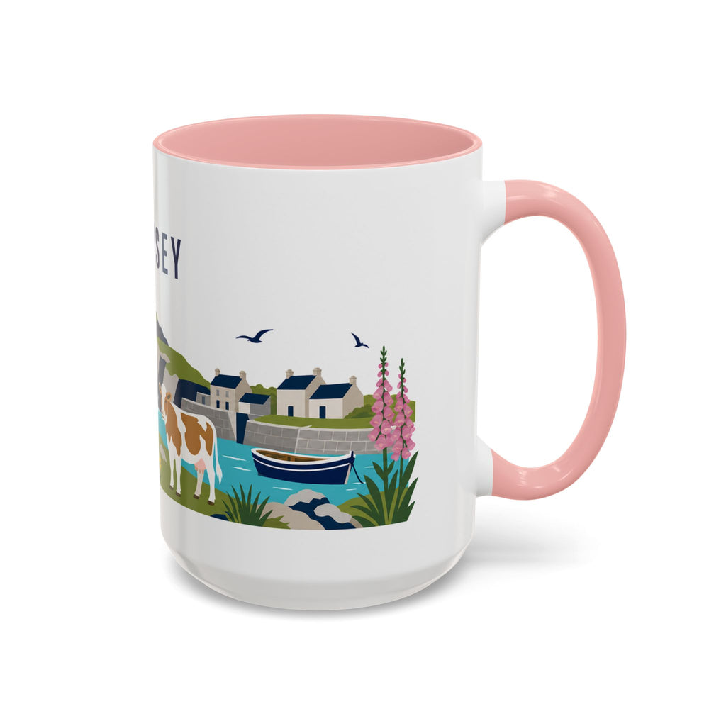 Guernsey Coffee Mug | Travel Souvenir Accent Mug | Country Gift Ceramic Cup 11oz 15oz