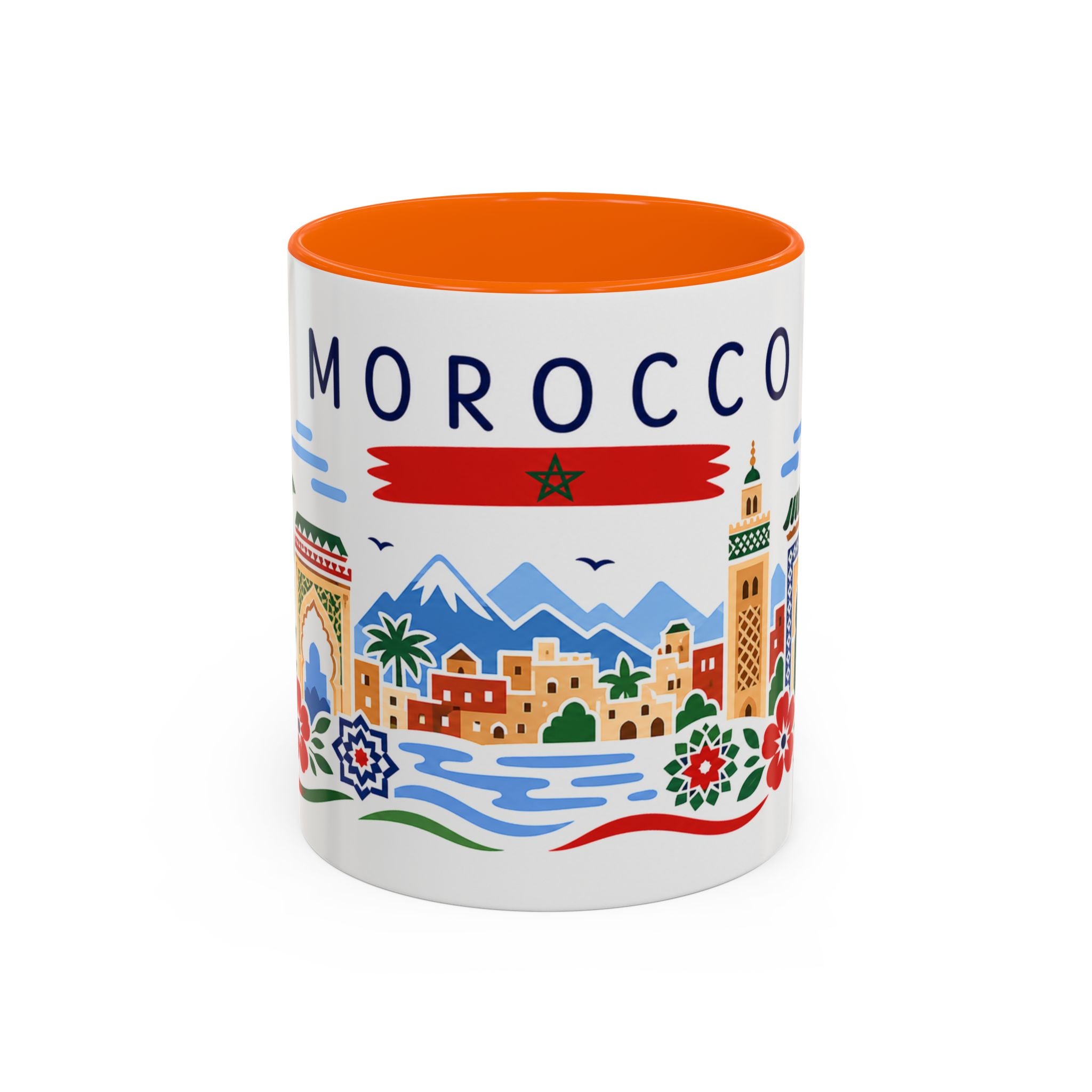 Morocco Coffee Mug | Travel Souvenir Accent Mug | Country Gift Ceramic Cup 11oz 15oz