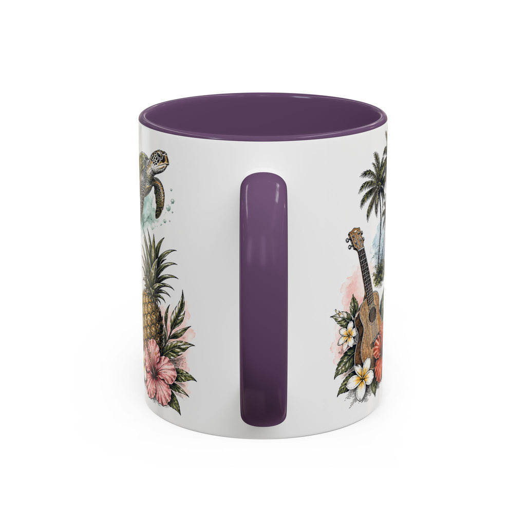 Honolulu Coffee Mug | United States Travel Souvenir | Vintage Illustrated City Gift | 11 oz 15 oz Accent Mug