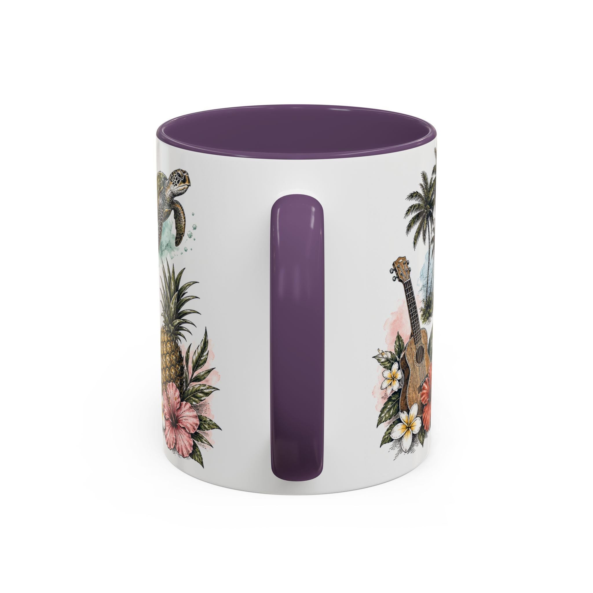 Honolulu Coffee Mug | United States Travel Souvenir | Vintage Illustrated City Gift | 11 oz 15 oz Accent Mug