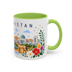 Turkmenistan Coffee Mug | Travel Souvenir Accent Mug | Place Gift Ceramic Cup 11oz 15oz