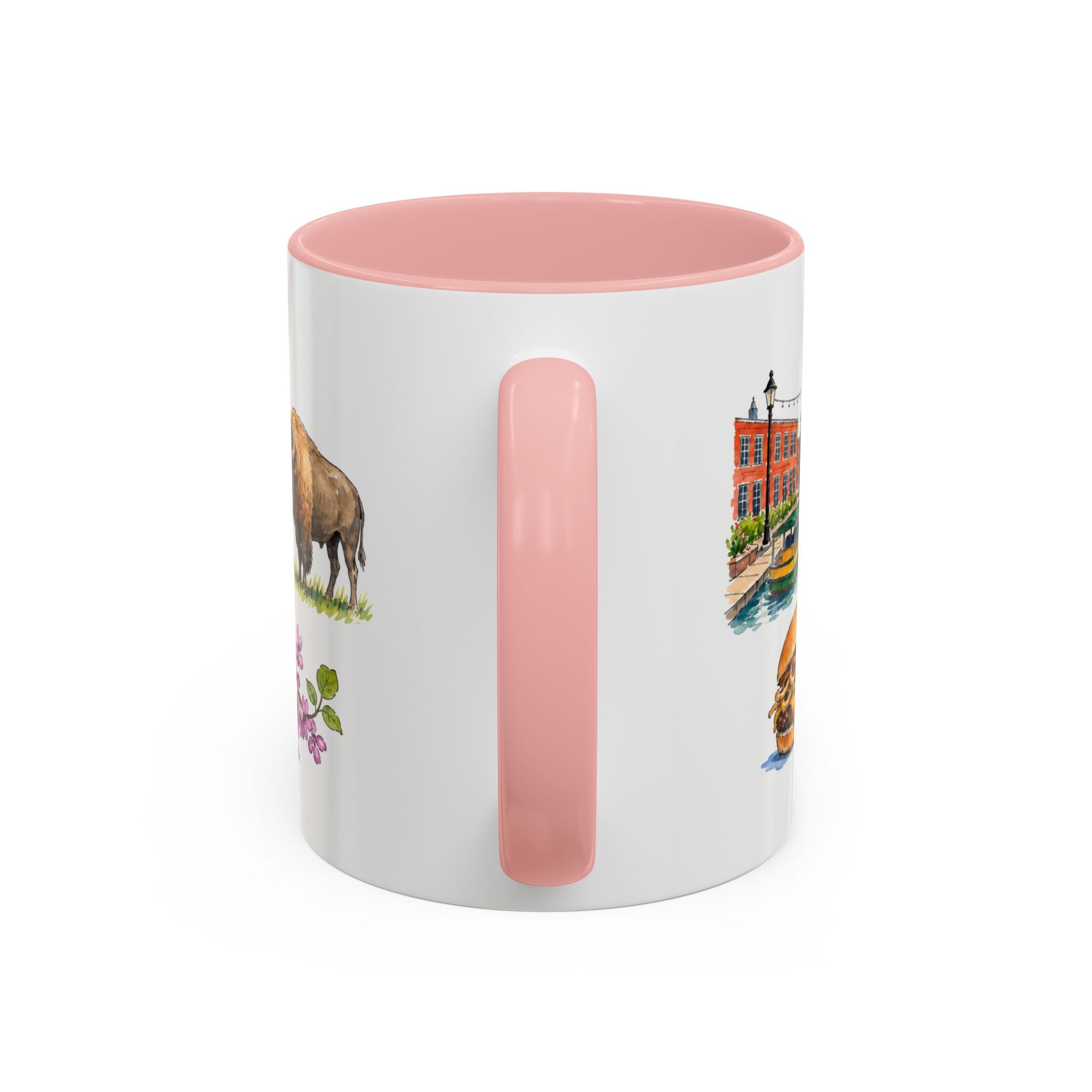 Oklahoma City Illustrated Travel Mug | City Souvenir Accent Coffee Mug | 11oz 15oz Ceramic Cup