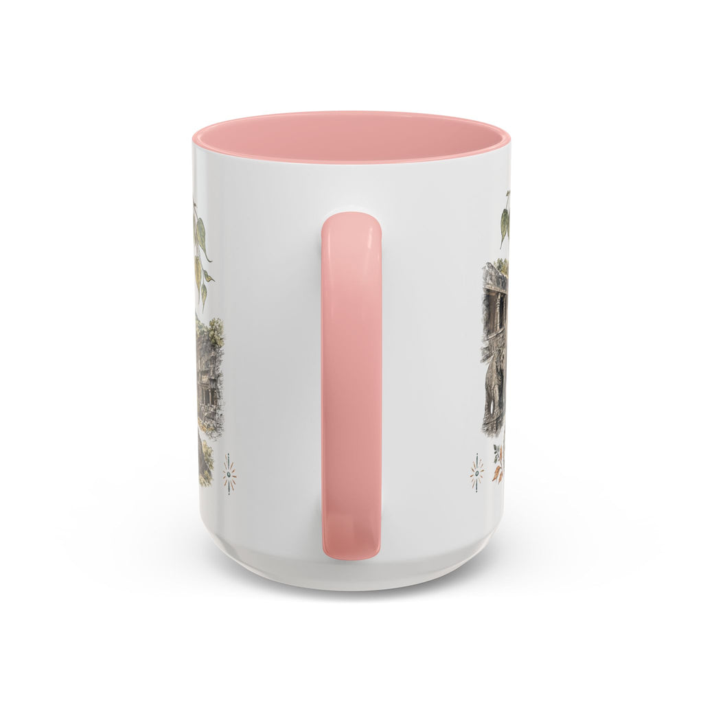 Ellora Caves Mug, India Travel Souvenir, Bucket List Gift, Accent Ceramic Coffee Mug 11oz 15oz