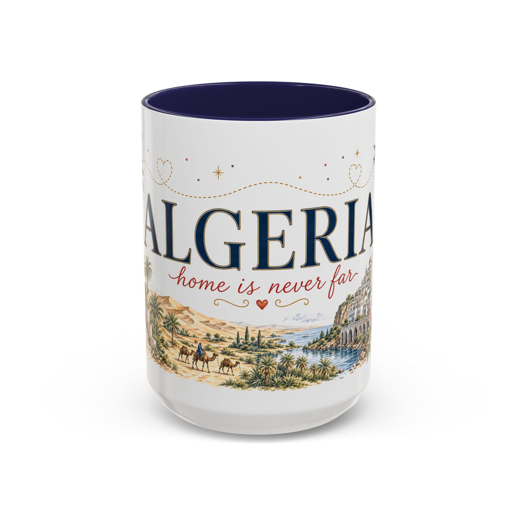 Algeria Home Country Mug | Moving Away Gift | Long Distance Friendship | 11 oz 15 oz Accent Mug