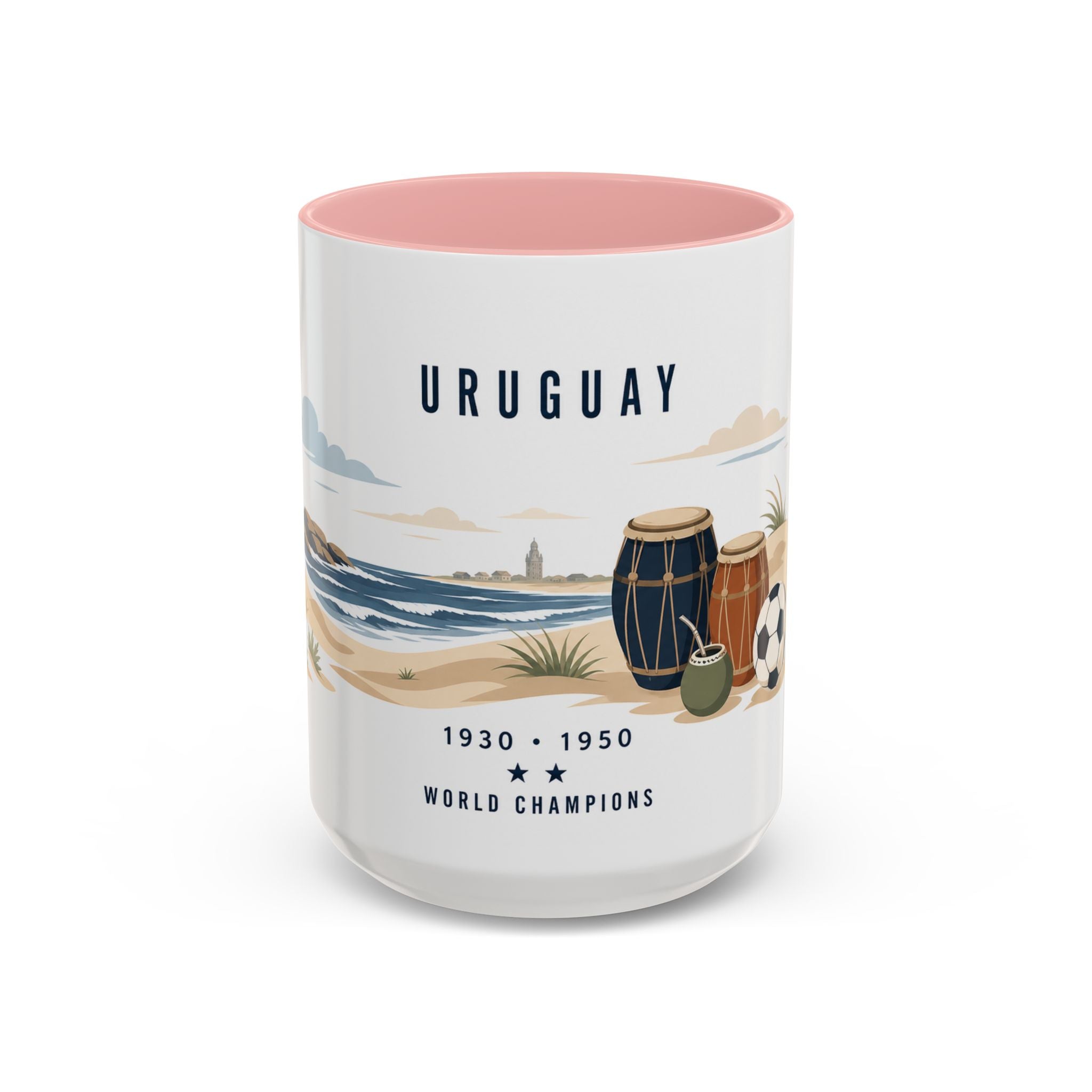 Uruguay World Champions Mug | Two Time Soccer Champion Gift | Uruguayan Football Fan Cup | 1930 1950 | 11oz 15oz Accent Mug