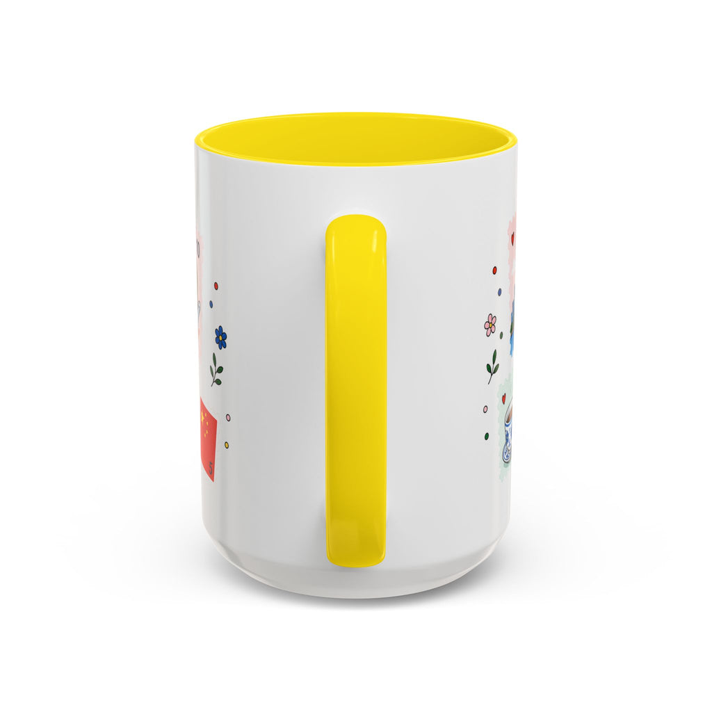 Shanghai Coffee Mug | Postage Stamp Collage Mug | Travel Souvenir Accent Cup 11oz 15oz