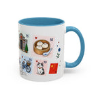 Shanghai Coffee Mug | Postage Stamp Collage Mug | Travel Souvenir Accent Cup 11oz 15oz