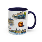 Bordeaux Illustrated Travel Mug | City Souvenir Accent Coffee Mug | 11oz 15oz Ceramic Cup